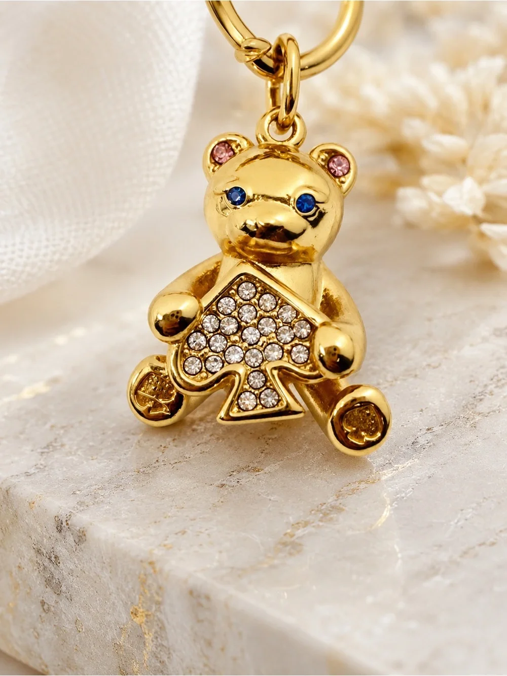 Kate Spade Oh What Fun Spade Teddy Bear Charm Bracelet